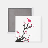 aimant en fleur de coeur (Recto/Verso)