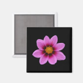 Aimant en fleur rose (Recto/Verso)
