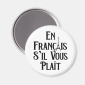 Aimant En Français S'il vous Plait - Langue Française (Recto/Verso)