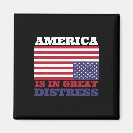 Aimant En Grande Détresse À L'Encontre Du Drapeau América (Devant)