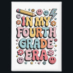 Aimant En ma quatrième année, 4e année Retour à l'école<br><div class="desc">En ma quatrième année 4e année Enseignant de retour à l'école</div>