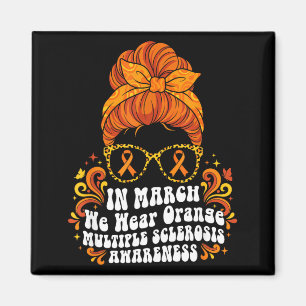 Aimant En mars, portez orange SEP sclérose en plaques