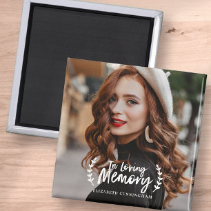 Aimant En Mémoire Amoureuse Mémorial de la photo Cursiv