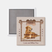 Aimant En mémoire de votre chien (Recto/Verso)