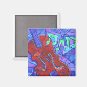 Aimant en mosaïque de cello (Recto/Verso)
