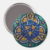 Aimant en mosaïque de verre "Kaleidoscope" (Recto/Verso)
