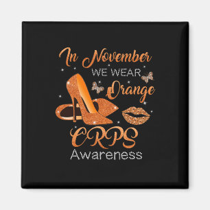 Aimant En Novembre Nous Portons Orange High Talons Chauss