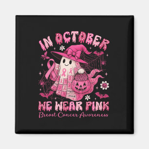 Aimant En Octobre Nous Portons Pink Ghost Sorcière Patchw