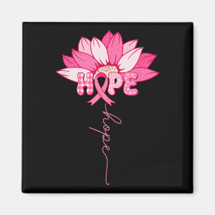 Aimant En Octobre Nous Portons Pink Hope Floral Cancer Du