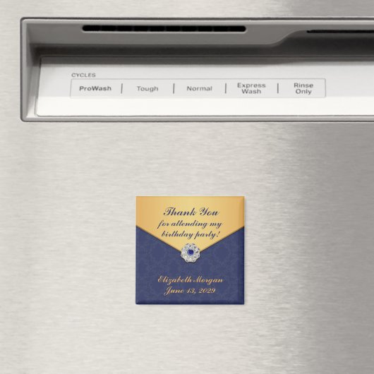 Aimant en or Damask Merci (In Situ (Lave-vaisselle))