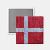 Aimant en pierre de marbre Danemark (Recto/Verso)