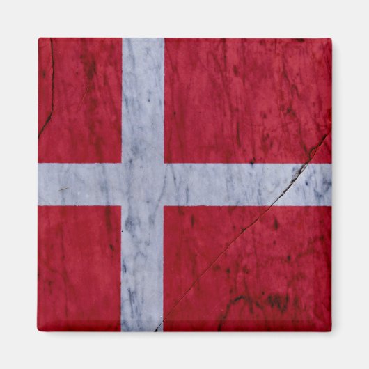 Aimant en pierre de marbre Danemark (Devant)