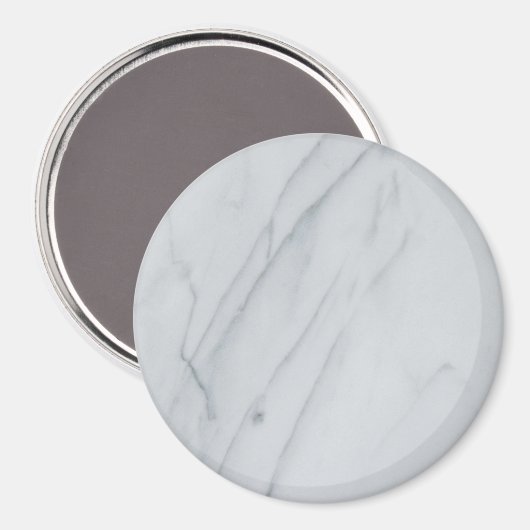 Aimant en pierre Marbre blanc (Recto/Verso)