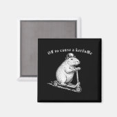 Aimant En route pour causer un chahut, Funny Groundhog Sc (Recto/Verso)