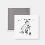 Aimant En route pour causer une pagaille, Funny Groundhog (Recto/Verso)