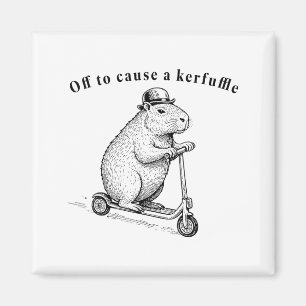 Aimant En route pour causer une pagaille, Funny Groundhog