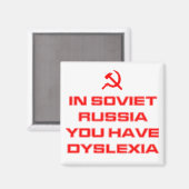 Aimant En Russie Soviétique Vous Avez La Dyslexie (Recto/Verso)