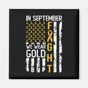 Aimant En Septembre Nous Portons De L'or Usa Cancer De L'
