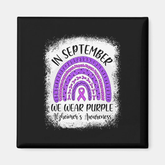 Aimant En septembre, nous portons l'attaque d'Alzheimer p (Devant)