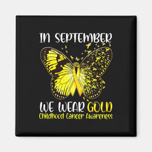 Aimant En Septembre Nous Portons Le Papillon Or Enfance C