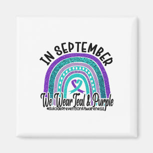 Aimant En Septembre Nous Portons Turquoise Violet Suicide