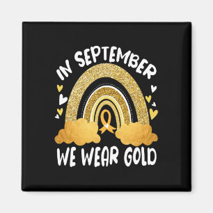 Aimant En septembre We WearShiny Rainbow Childhood Cancer