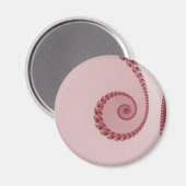 Aimant en spirale simple prune (Recto/Verso)