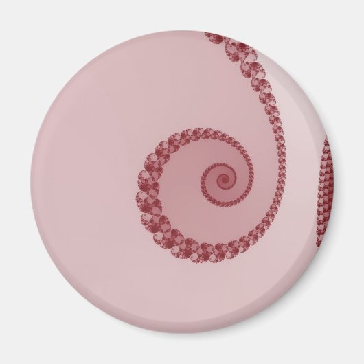 Aimant en spirale simple prune (Devant)