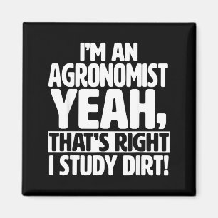 Aimant En tant qu'agronome, j'étudie la terre - Agronomie