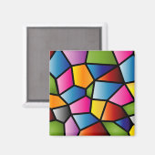 Aimant en verre Abstrait (Recto/Verso)