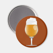 Aimant en verre de bière (Recto/Verso)