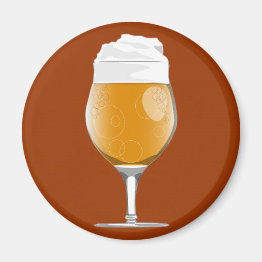 Aimant en verre de bière (Devant)