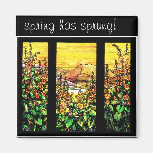 Aimant en verre teint Tiffany (Devant)