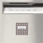 Aimant En vichy rose rustique (In Situ (Lave-vaisselle))