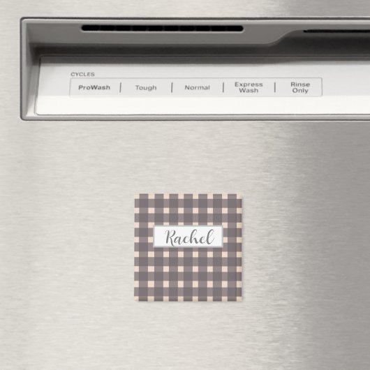 Aimant En vichy rose rustique (In Situ (Lave-vaisselle))