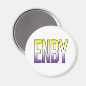 Aimant ENBY - Non binaire (Recto/Verso)