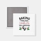 Aimant Enceinte pour Noël : Plus que des Biscuits à Cuire (Recto/Verso)
