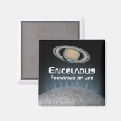 Aimant Encelade Saturn Moon Fontaines de vie (Recto/Verso)