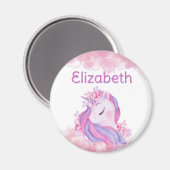 Aimant Enchanter, Magique, licorne personnalisée (Recto/Verso)