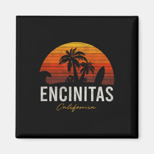 Aimant Encinitas Californie Ca Palmiers Surf Coucher de s