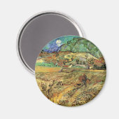 Aimant Enclosed Wheat Field w Peasant by Vincent van Gogh (Recto/Verso)
