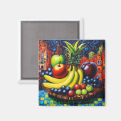 Aimant Encore la vie avec les fruits 4 (Recto/Verso)