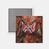 Aimant Encore vie de la décoration de masque chinois (Recto/Verso)