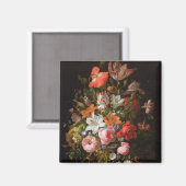 Aimant Encore vie de lys rose, tulipes (Recto/Verso)