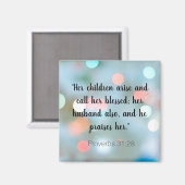 Aimant Encouragement Bible Verse Proverbes 31 Christian (Recto/Verso)