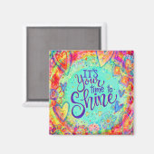 Aimant Encouragement du temps pour briller l'aimant d'int (Recto/Verso)