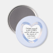 Aimant Encouragement et application de la Bible Bleue Lum (Recto/Verso)