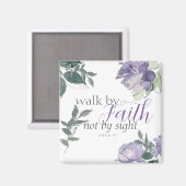 Aimant Encourager Le Verset Biblique Marcher Par La Foi P (Recto/Verso)