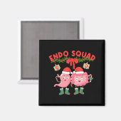 Aimant Endo Squad Nurse Stomach Santa Hat Endoscopy Tech  (Recto/Verso)