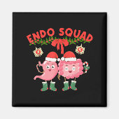 Aimant Endo Squad Nurse Stomach Santa Hat Endoscopy Tech  (Devant)